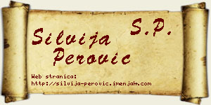 Silvija Perović vizit kartica